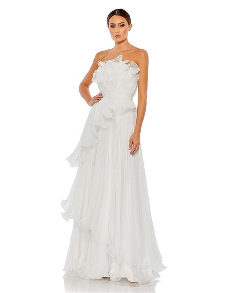 mac duggal white gown|mac duggal gowns clearance.